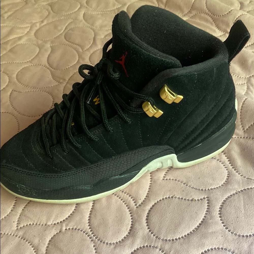 Jordan Kids Sneakers Black with Gold Accents